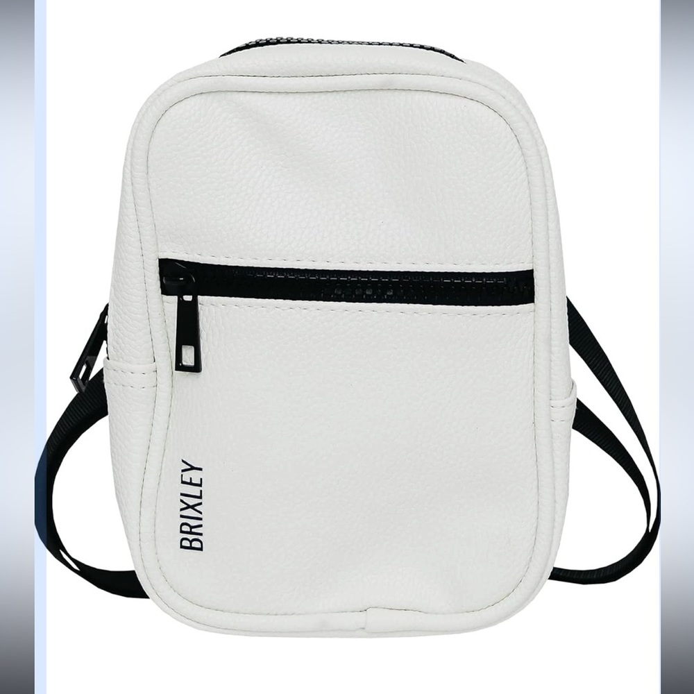 White faux leather Brixley Bag